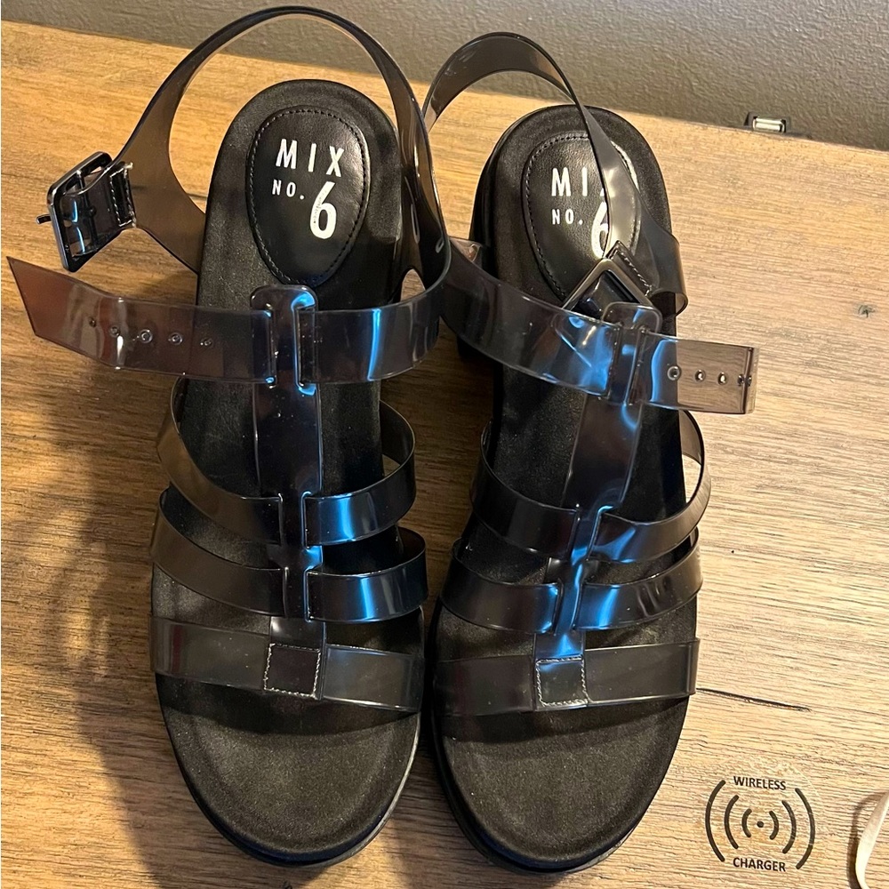 Platform Sandals - Black - image 1